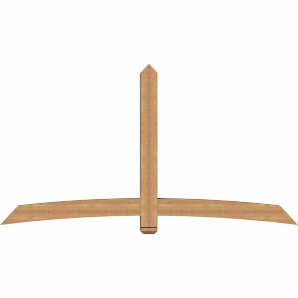 Ekena Millwork Bellingham Timber Gable Bracket, Western Red Cedar, 96"W x 52"H x 5 1/2"D x 5 1/2"F, 13/12 Pitch GBW096X52X0606BEL00SWR - main